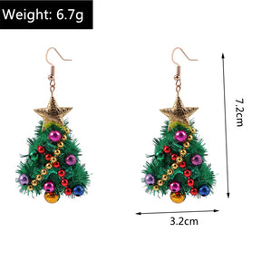 New Christmas Tree Earrings Felt Earrings