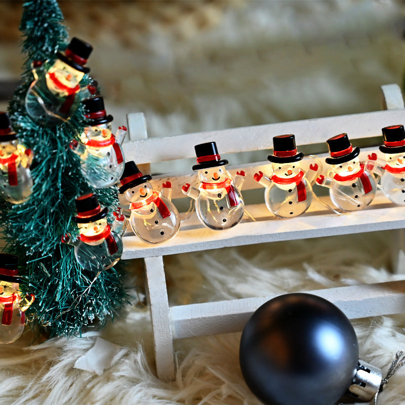 Christmas Christmas Snowman Modeling Decorative String Lights