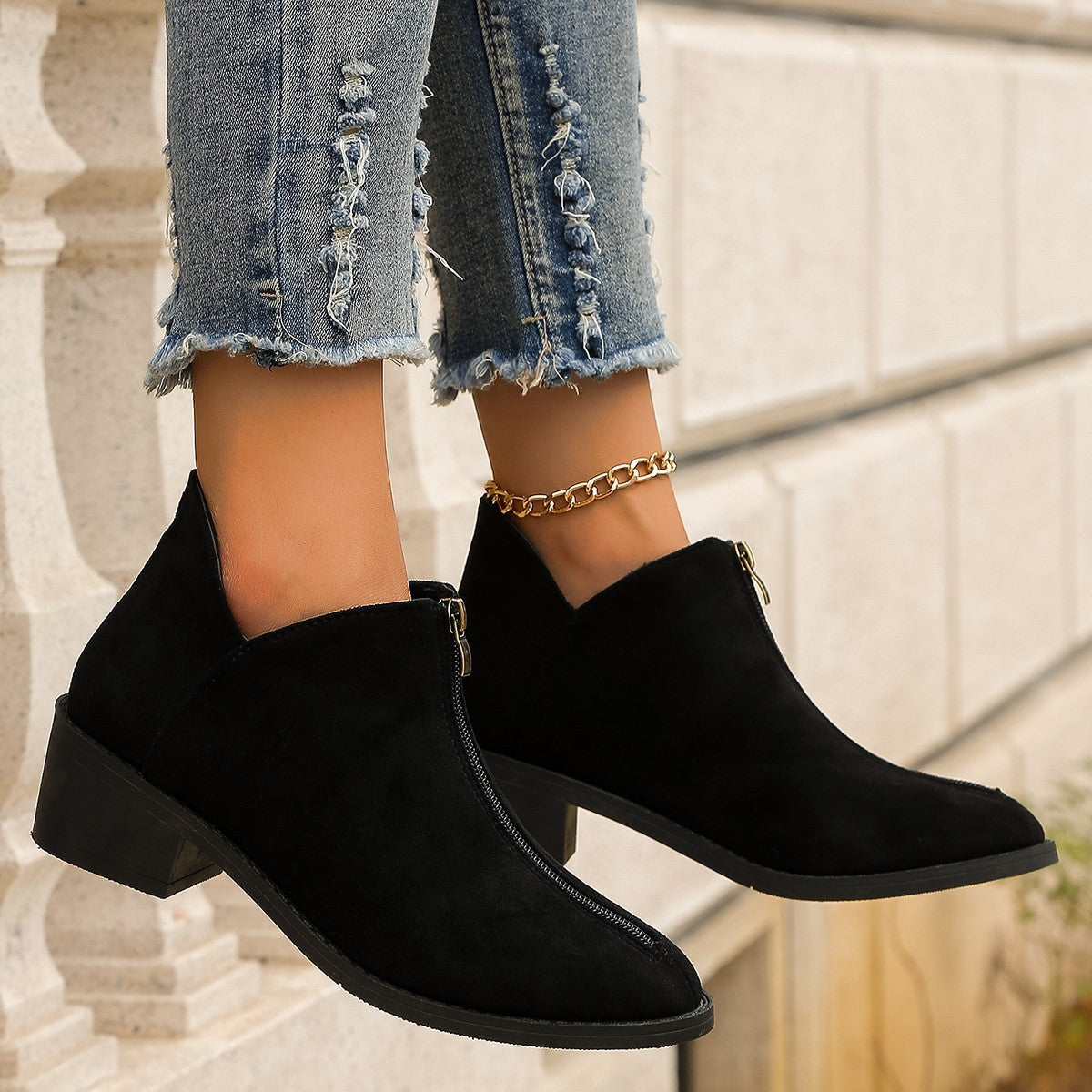 Low-cut Fashion All-matching Women's Boots