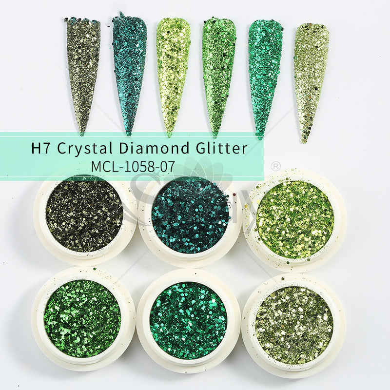 Glitter Set Mermaid Aurora Nail Powder