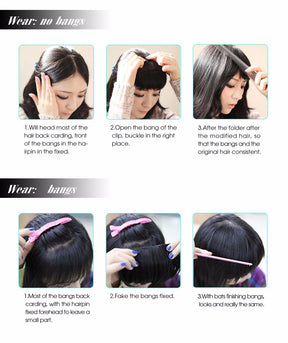 Hair Bangs Hairpiece Accessories Synthetic Fake Bangs