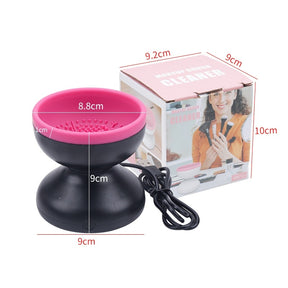 Electric Makeup Brush Cleaner Machine Portable Automatic USB Cosmetic Brush Cleaner Tools For All Size Beauty Makeup Brushes Set