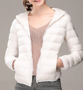 Short Lightweight Thickened Thermal Slim Fit Korean Style White Duck Down Fashionable Jacket