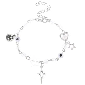 Hollow Five-pointed Star Handmade Guitar Pendant Bracelet