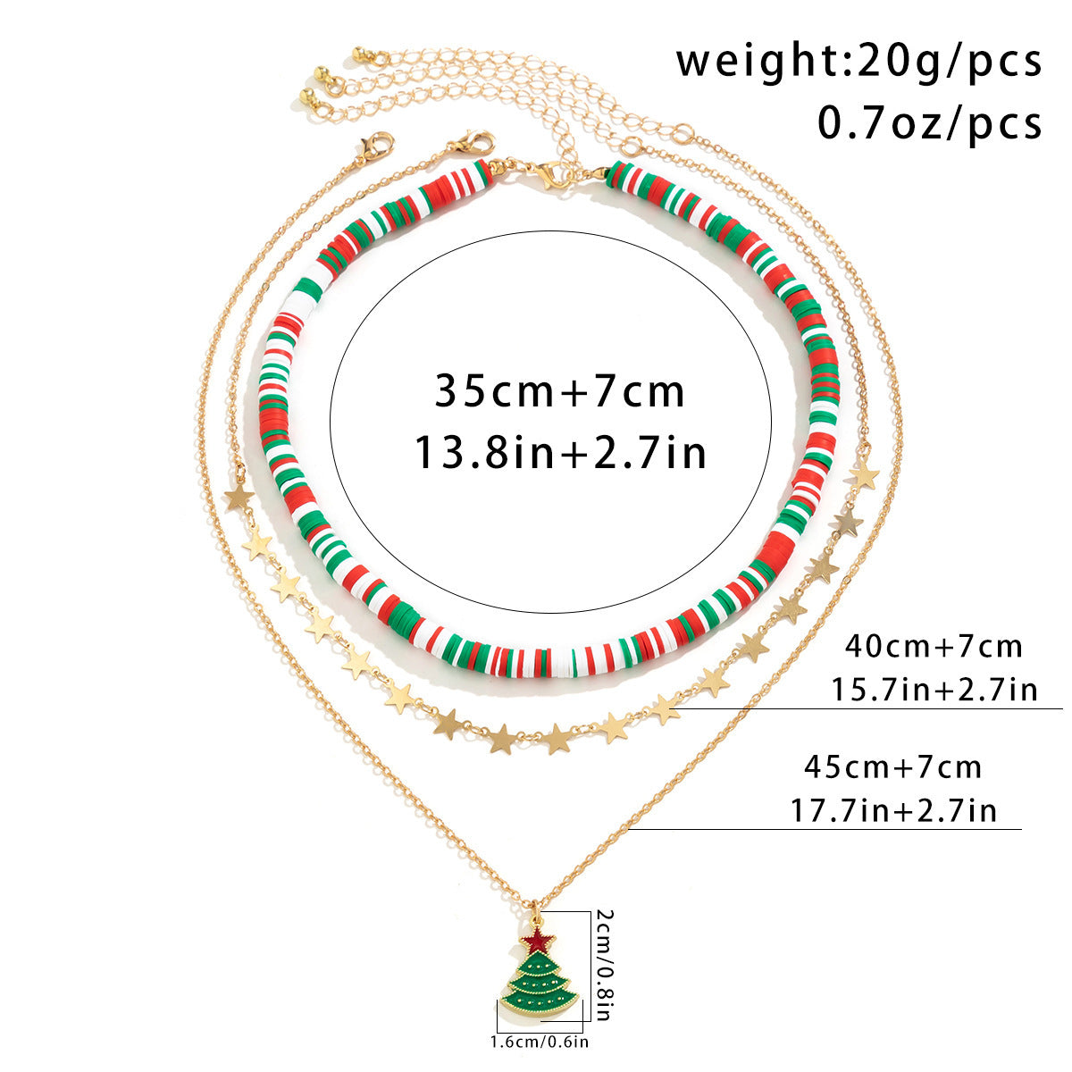 Beaded Women's Necklace Christmas Snowman Gift Imitation Crystal Ornament