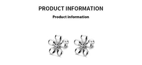 Women's Five Petal Flower Bud Thread Minimalist Personality All-match Temperament Earrings