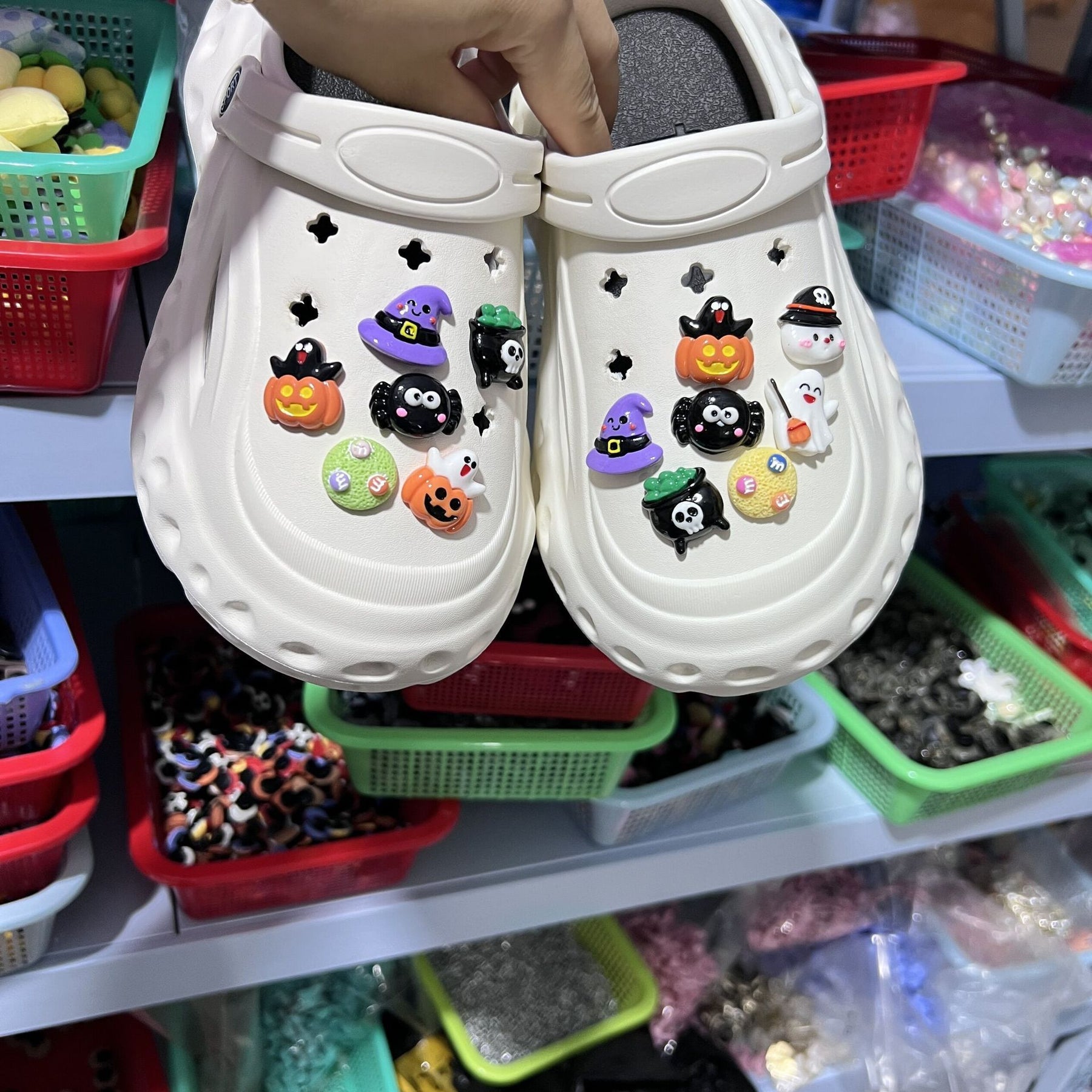 Hole Shoes Accessories Fit Diy Shoe Buckle Halloween Cartoon