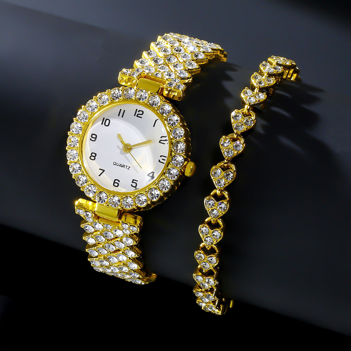 Fashion Numbers Diamond Women's Watch Bracelet