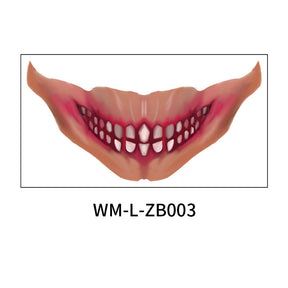 Halloween Mouth Tattoo Stickers