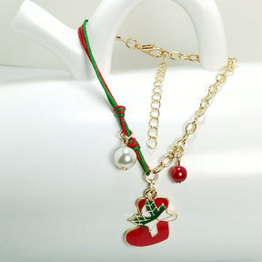 Santa Claus Tree Snowflake Elk Snowman Bracelet