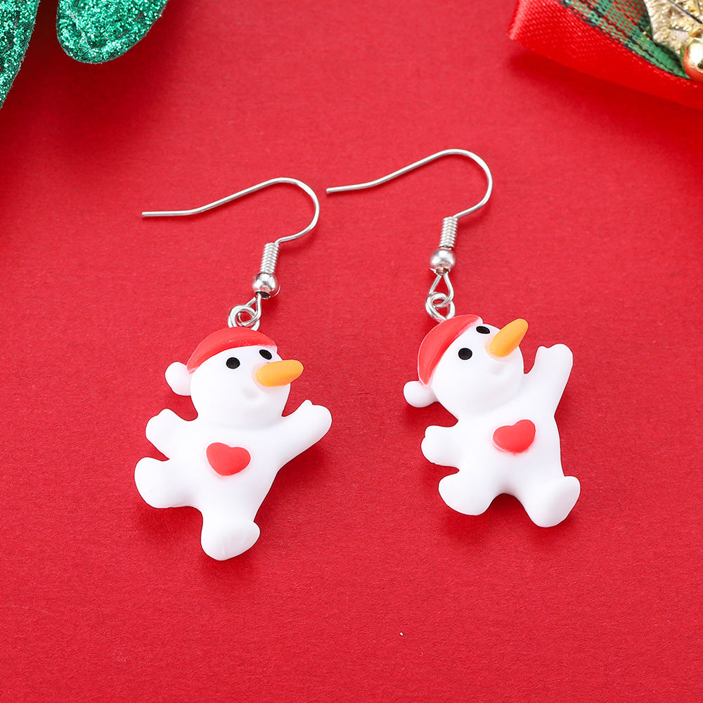 Cartoon Creative Christmas Earrings Fashion