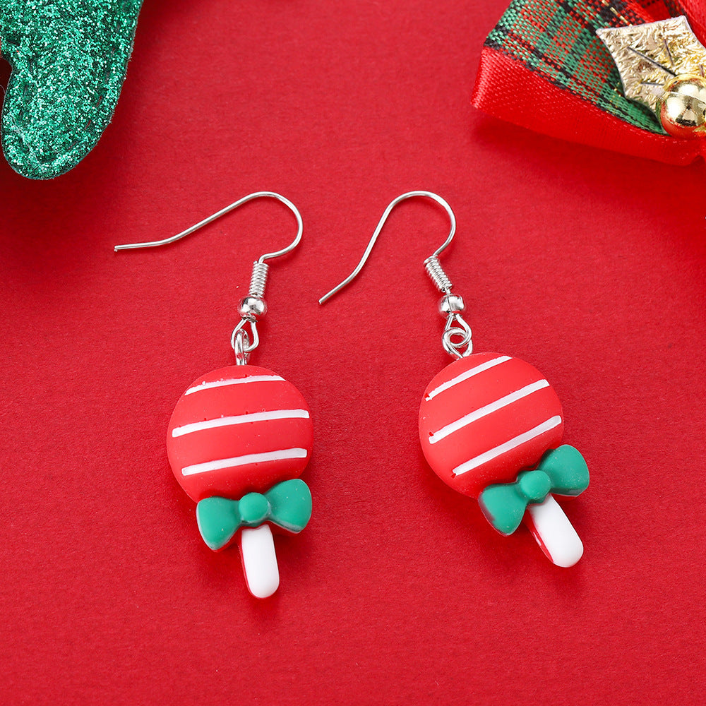 Cartoon Creative Christmas Earrings Fashion