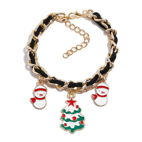 European And American Christmas New Bracelets Snowflake Christmas Tree