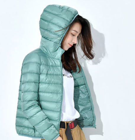 Short Lightweight Thickened Thermal Slim Fit Korean Style White Duck Down Fashionable Jacket