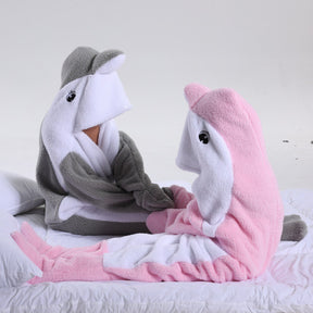 Dolphin Shark Blanket Soft Hooded Sleeping Bag