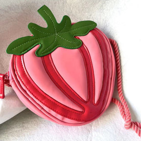 New Cute Three-dimensional Strawberry Shoulder Bag