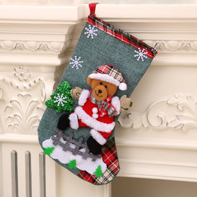 Christmas Decorations Santa Claus Socks Christmas Tree Pendant Christmas Socks Gift Bag Christmas Bag