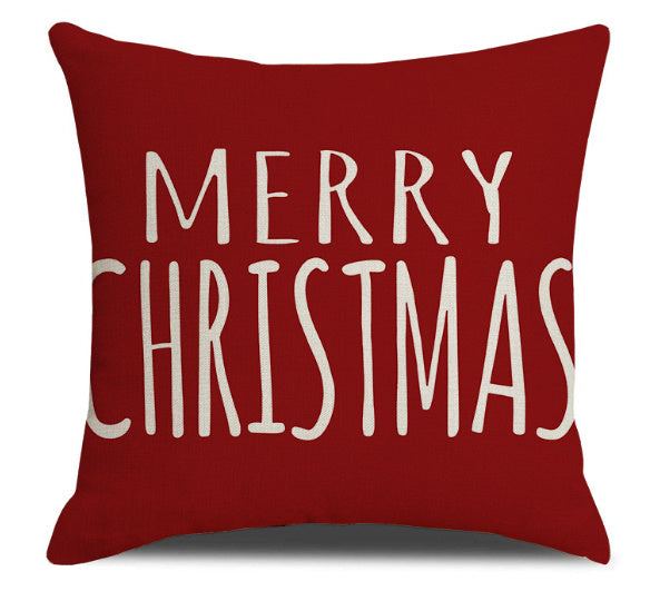 Christmas Pillow Red Combination Throw Pillowcase