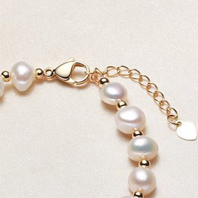 Women's Casual Fashion Freshwater Shaped Pearl Bracelet