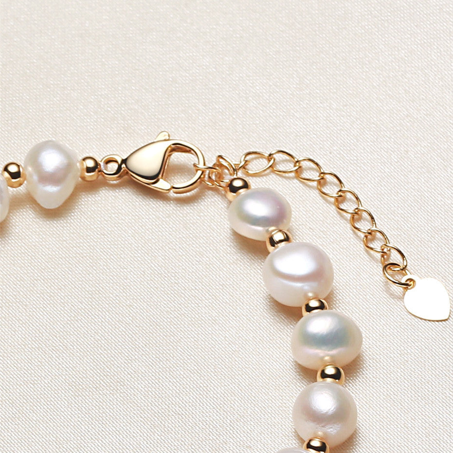 Women's Casual Fashion Freshwater Shaped Pearl Bracelet