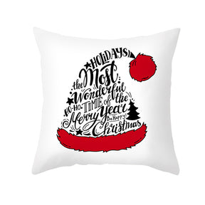 Christmas office sofa printing throw pillow