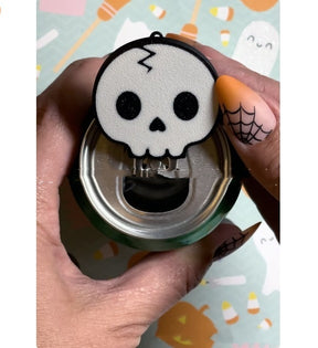 Skull Soda Can Tab Opener With Keychain Strap