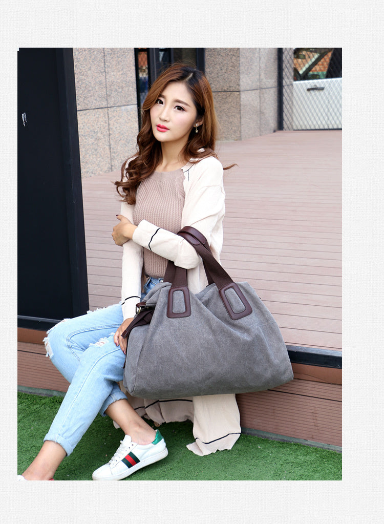 KVKY Brand Women Bag Handbag Casual Canvas Crossbody Bags For Women Large Capacity Shoulder Bag Women Tote Bolsa Feminina