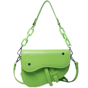 Korean all-match one-shoulder saddle bag