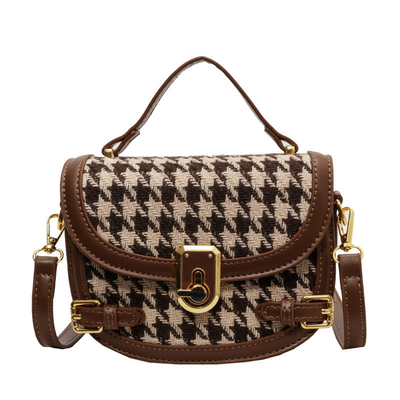 Women's Fashion All-match Houndstooth Shoulder Bag