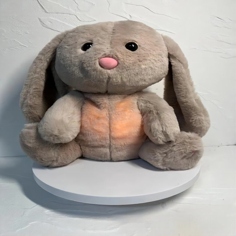 Breathing Rabbit Soothing Sensory Plush Toy With Relieve Anxiety Bunny Comforter Breathes For Newborn Conciliate Baby