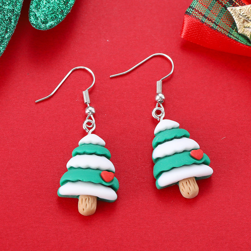 Cartoon Creative Christmas Earrings Fashion