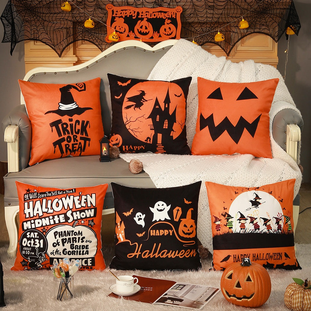 Halloween sofa cushion and pillowcase