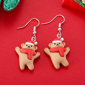 Cartoon Creative Christmas Earrings Fashion