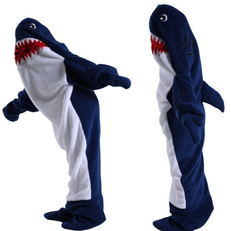 Dolphin Shark Blanket Soft Hooded Sleeping Bag