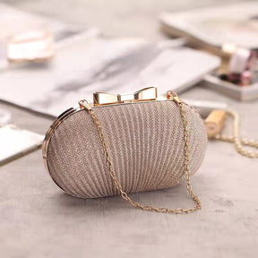 Fashion Pleated Butterfly Goose Egg Dinner Bag