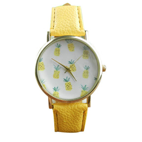 Pineapple pattern watch