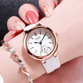 Girls watch Korean version of the retro trend scale waterproof quartz watch