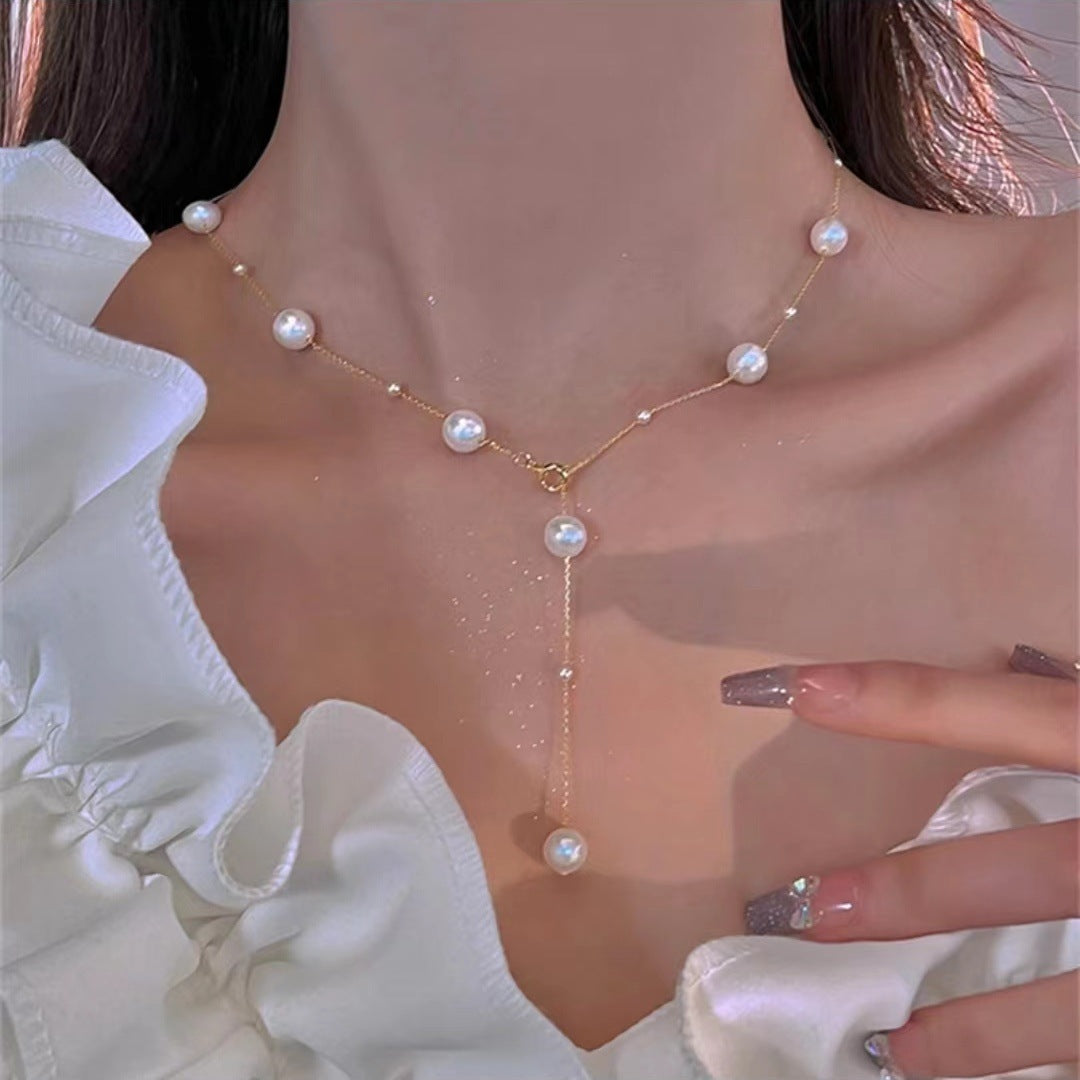 Trendy Pearl Necklace For Women Fashion Starry Pearl Choker Necklaces 2024 Fashion Jewelry Girl Gifts