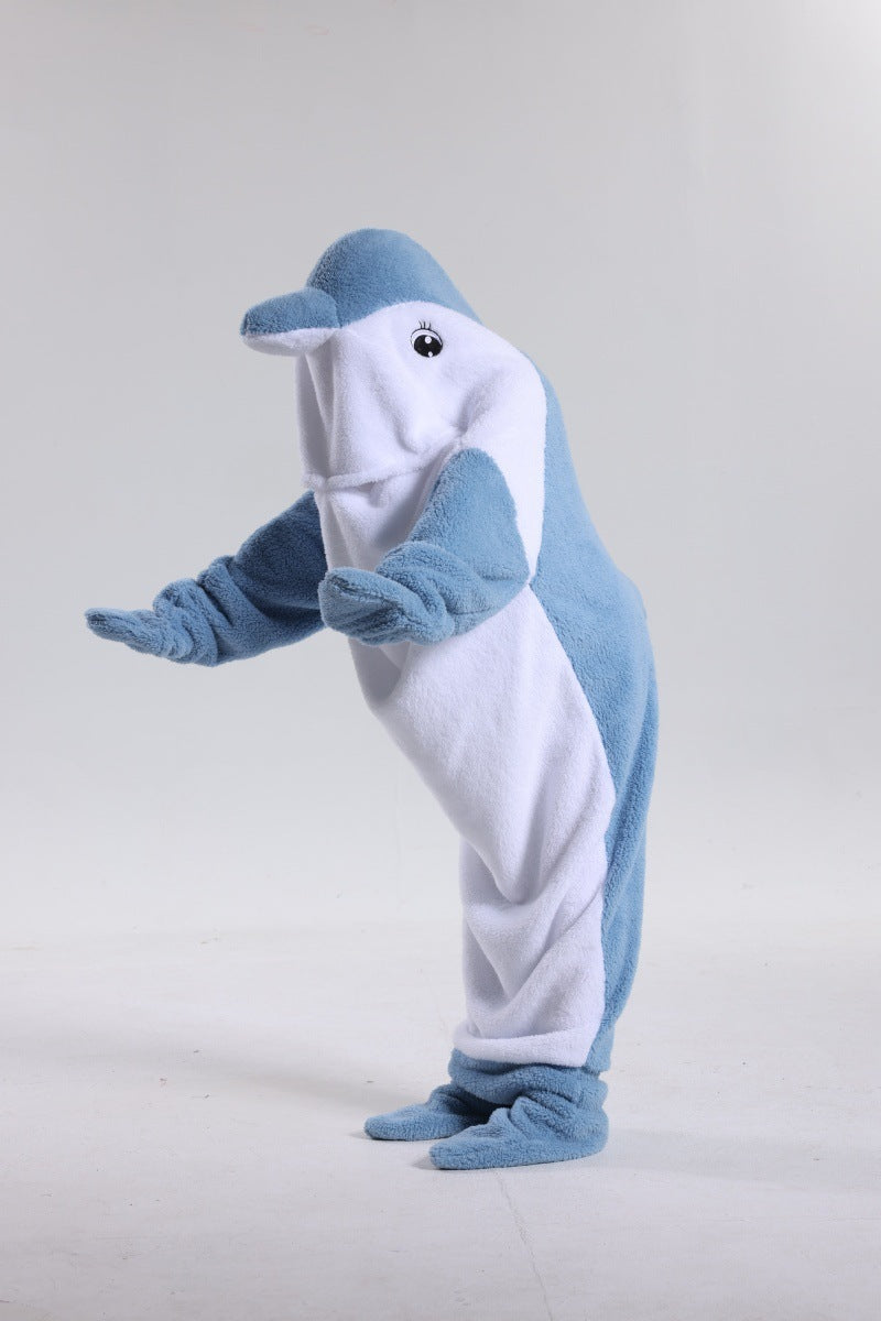 Dolphin Shark Blanket Soft Hooded Sleeping Bag