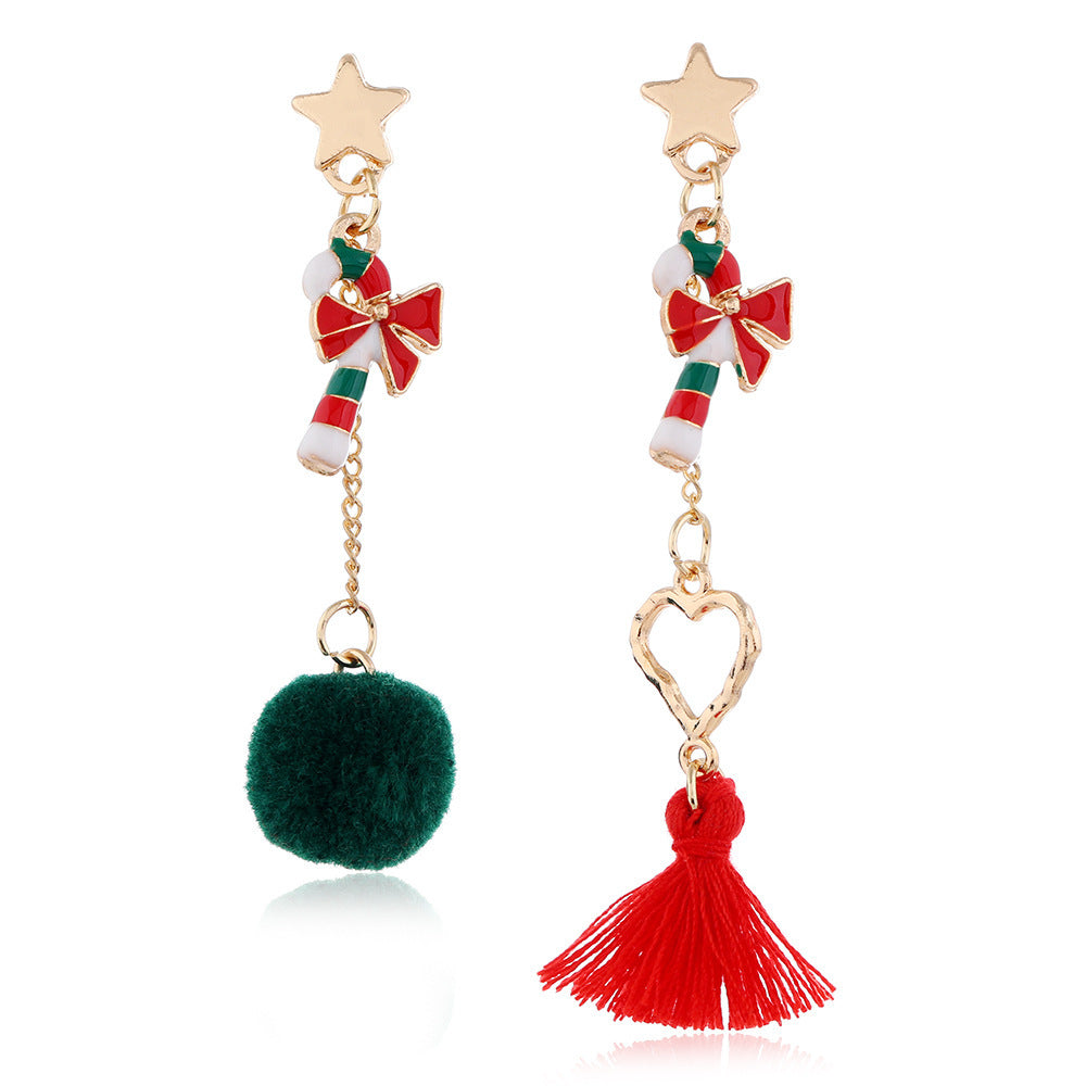 European And American Christmas New Products Earrings Creative Christmas Snowflake