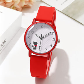 Female Student Silicone Strap Quartz