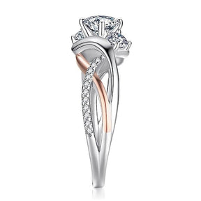 Zircon Shiny Ring For Women Fashion Geometry Pattern