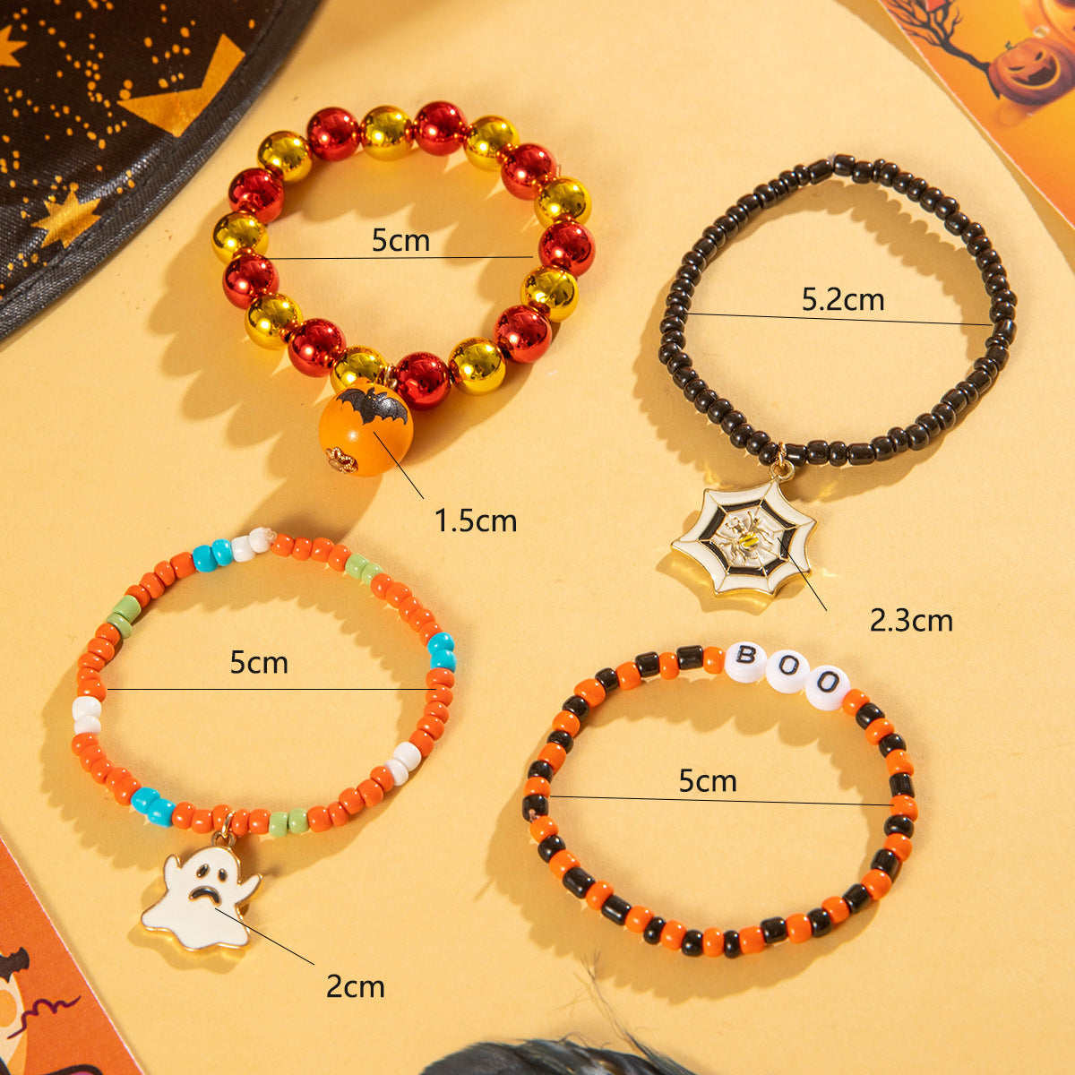 Halloween Ghost Bat Bracelet Women's Fashion