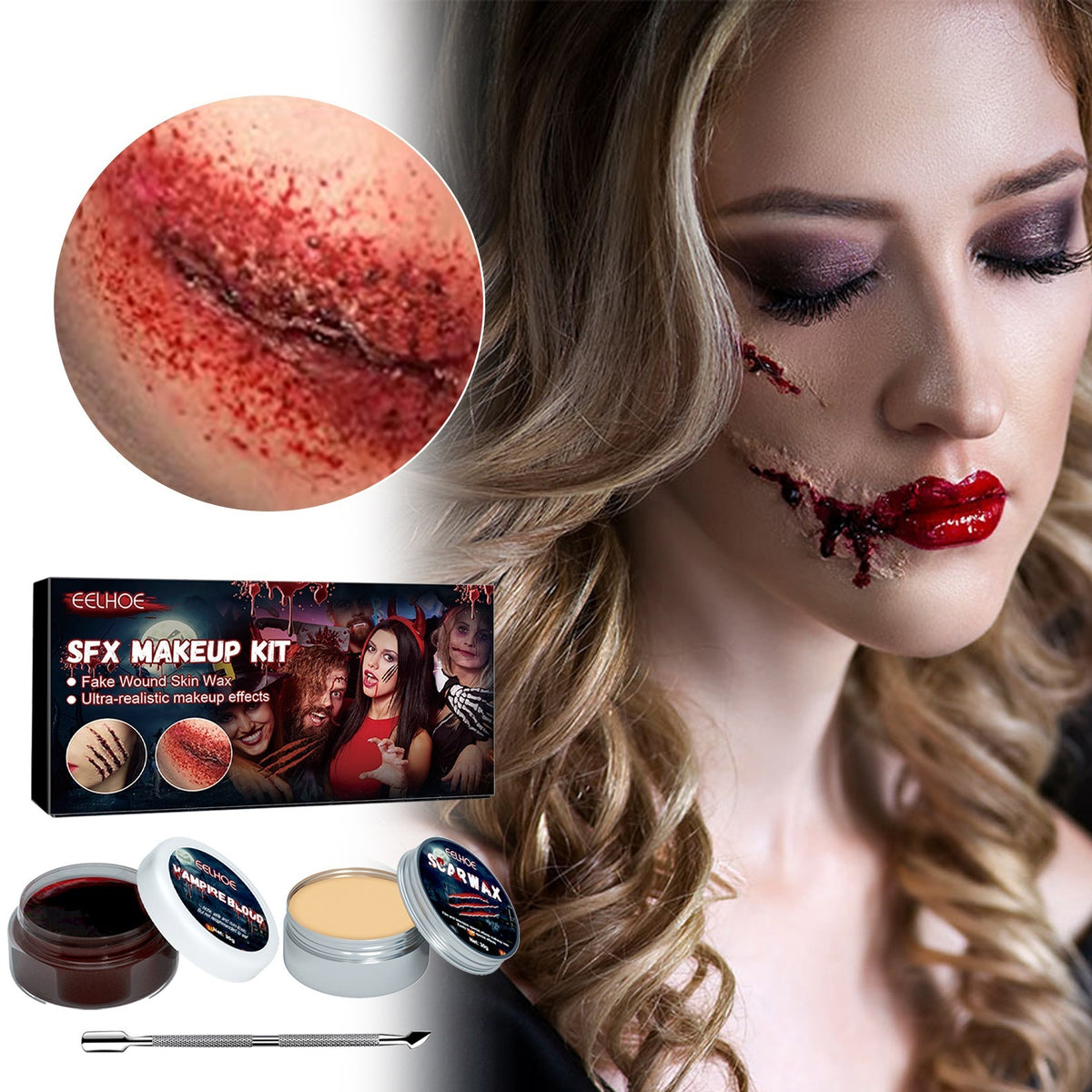 Halloween Skin Wax Plasma Makeup Set