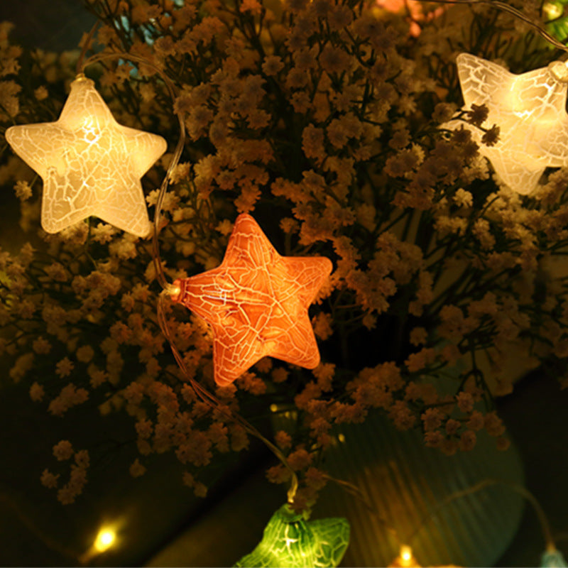 Christmas Cracked Star Lights String Ball Lights