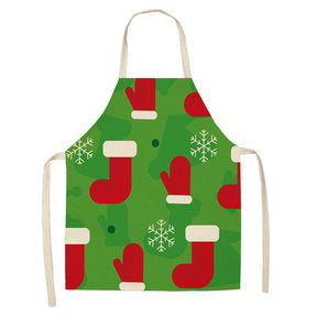 Christmas Series Cotton And Linen Apron