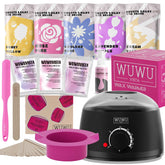 Waxing Kit WUWUVISTA 23 Items Hair Removal Wax Kit With Wax Warmer Waxing Beads Etc For Face, Brazilian, Full Body, Bikini, Sensitiive Skin