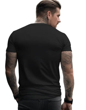 Printed Men's Plus Size Multifunctional Short Sleeved Shirt