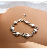 Stereoscopic Love Bracelet Women Simple Retro Luxury