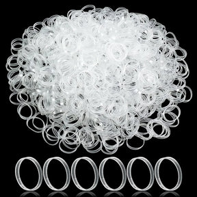 Clear Ponytail Ropes Rubber Bands Holder Elastic for Women Girls Bind Tie Holder Hair Accessories Hair Styling Tools